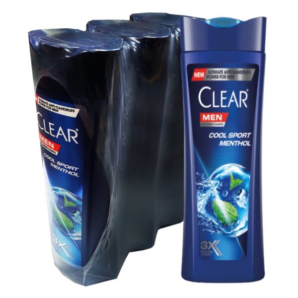 CLEAR MEN SYAMPU MENTOL 3*315ML
