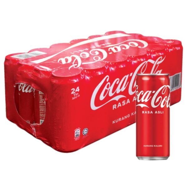 COCA COLA RASA ASLI TIN 6*4*320ML