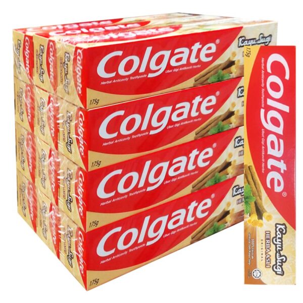 COLGATE KAYU SUGI HERBAL ASLI 12*175G