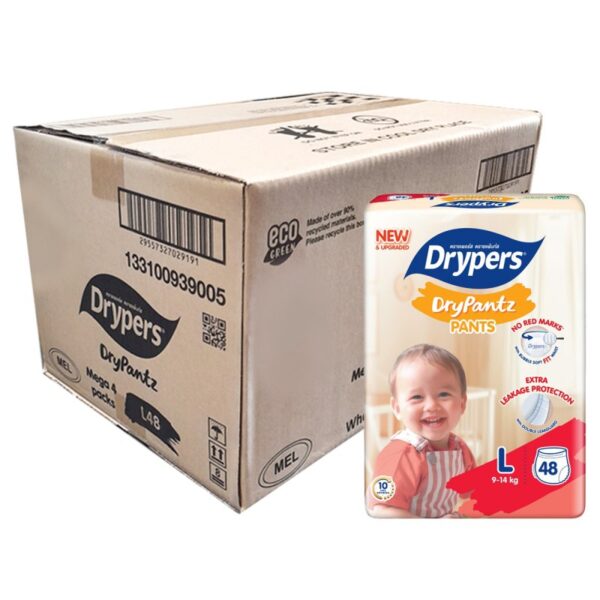 DRYPERS DRYPANTZ L LAMPIN BAYI 4*48S