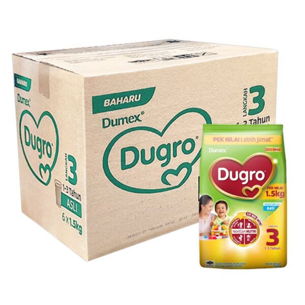 DUMEX DUGRO SUSU TEPUNG LGKH 3 6*1.5KG