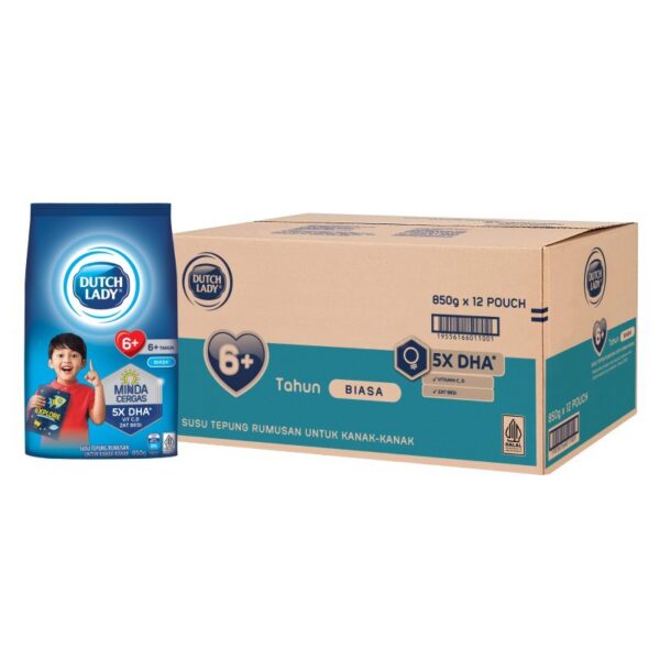 DUTCH LADY 6 PLUS SUSU BIASA 12*850G