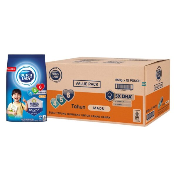 DUTCH LADY SUSU MADU 4-6 TAHUN 12*850G