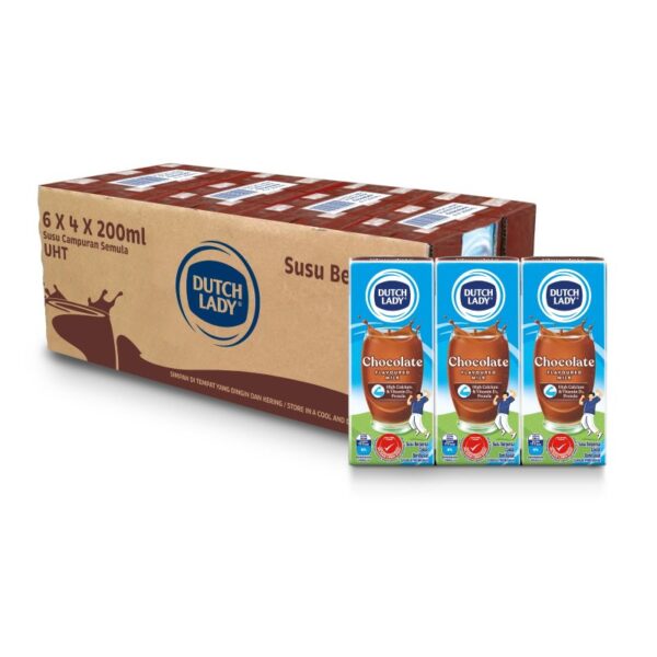 DUTCH LADY SUSU COKLAT UHT 4*6*200ML