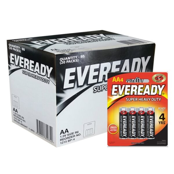 EVEREADY SUPER HEAVY DUTY AA 20*4S