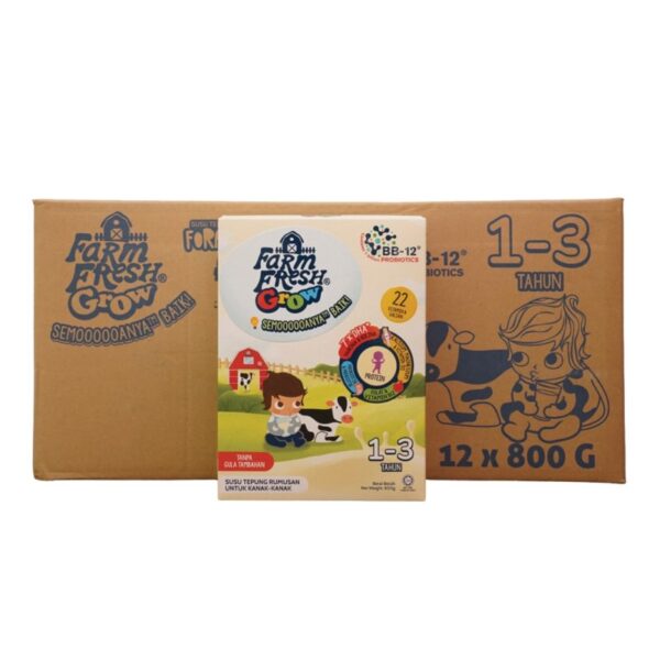 FARM FRESH GROW SUSU 1-3 TAHUN 12*800G
