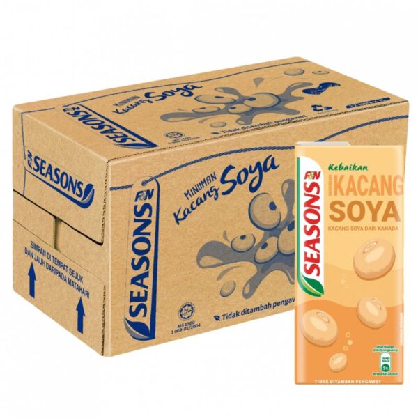 F&N SEASONS SUSU SOYA 12*1L