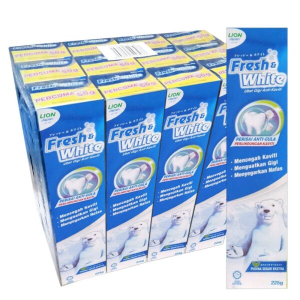 FRESH WHITE EXTRA COOL MINT 12*225G