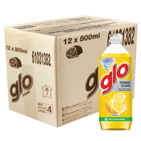 GLO PENCUCI PINGGAN LEMON 12*800ML