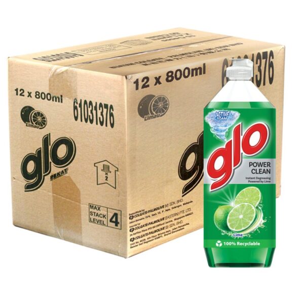 GLO PENCUCI PINGGAN LIMAU 12*800ML