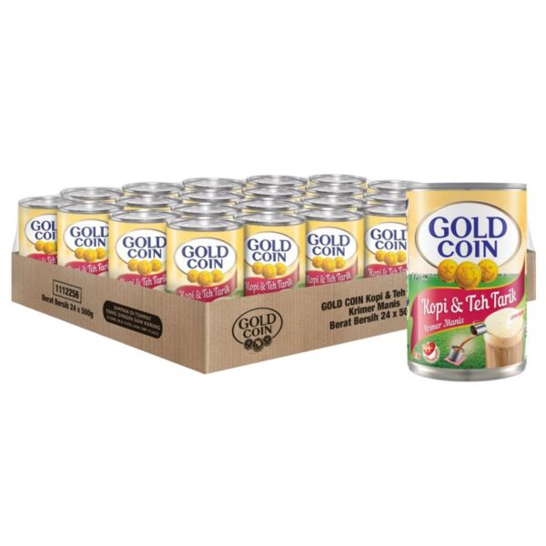 GOLD COIN KOPI TEHTARIK KRIMER 24*500G