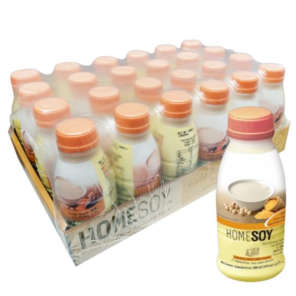 HOMESOY SUSU SOYA GULA PERANG 24*300ML