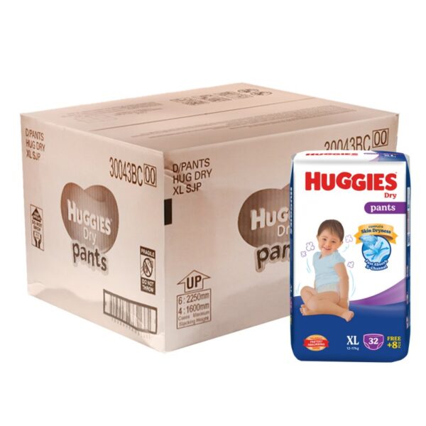 HUGGIES DRY PANTS XL LAMPIN BAYI 4*32S