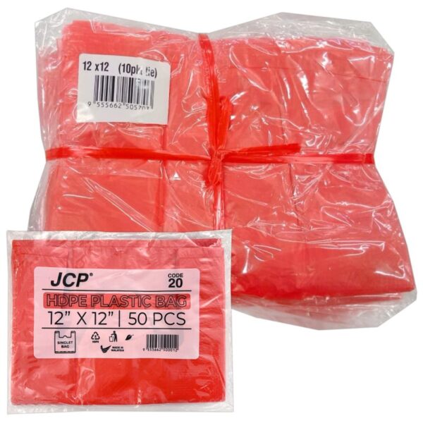 JCP BEG PLASTIK HDPE 12*12INCI 10*50PCS