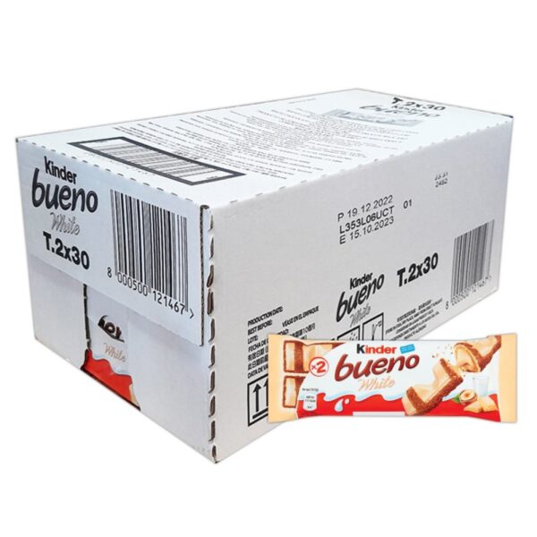 KINDER BUENO T2 COKLAT PUTIH 30*39G
