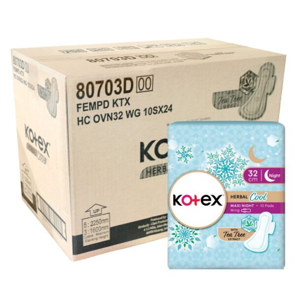 KOTEX HERBA COOL MX BERSYP M 32CM 24*10S
