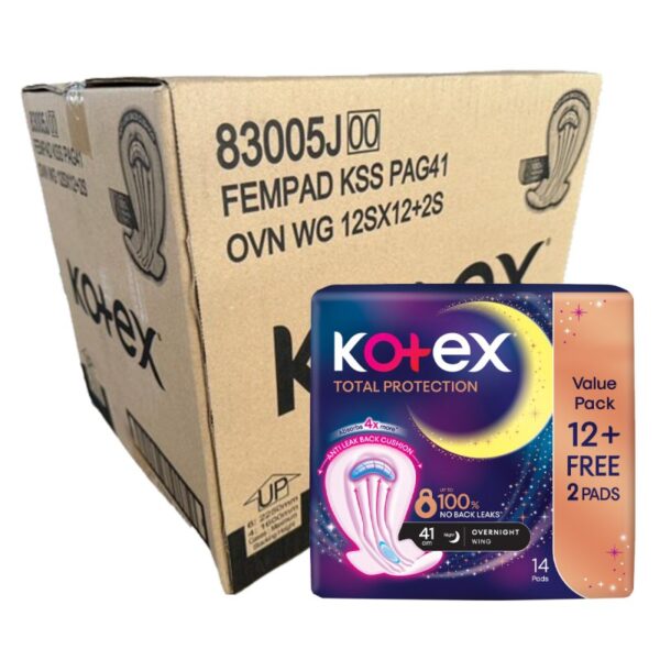 KOTEX MALAM BERSAYAP 41CM 12*12S