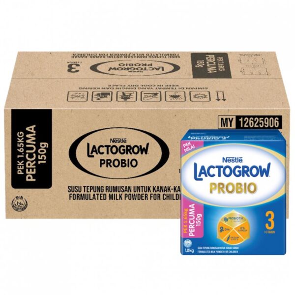 LACTOGROW PROBIO 3 SUSU 1-3THN 6*1.65KG