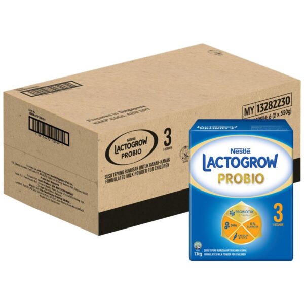 LACTOGROW PROBIO SUSU 1-3 THN 6*1.1KG