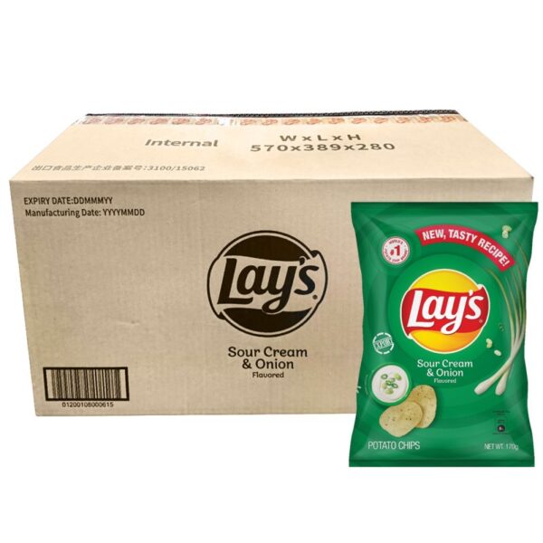 LAYS KRIM MASAM & BAWANG 15*170G