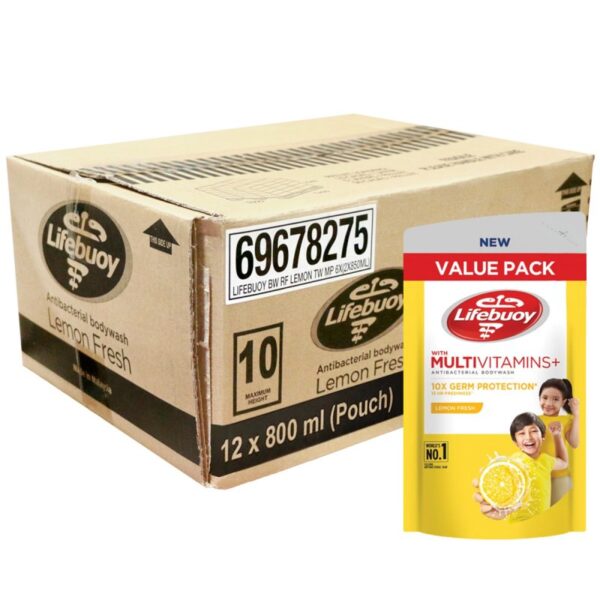 LIFEBUOY KESEGARAN LEMON SABUN 12*800ML