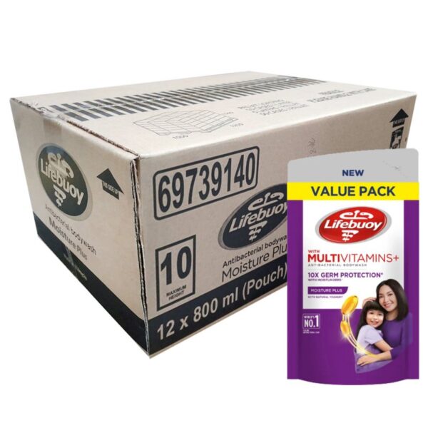 LIFEBUOY PELEMBAP KULIT PEK 12*800ML