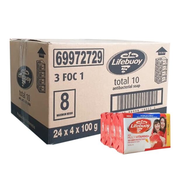 LIFEBUOY TOTAL 10 SABUN BAR 24*3+1*100G