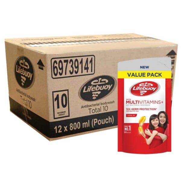 LIFEBUOY TOTAL 10 SABUN PEK 12*800ML
