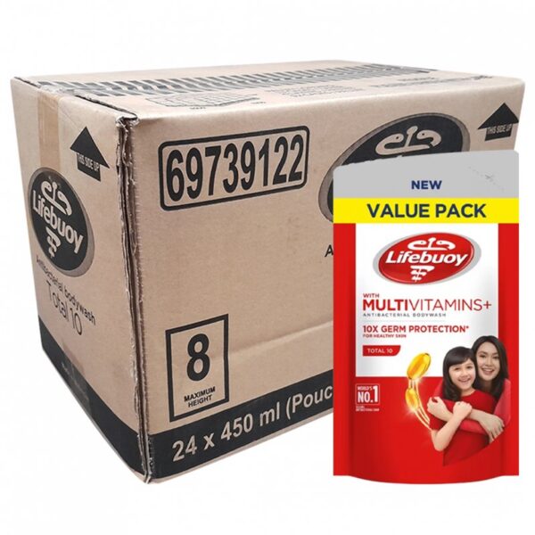 LIFEBUOY TOTAL 10 SABUN PEK 24*450ML