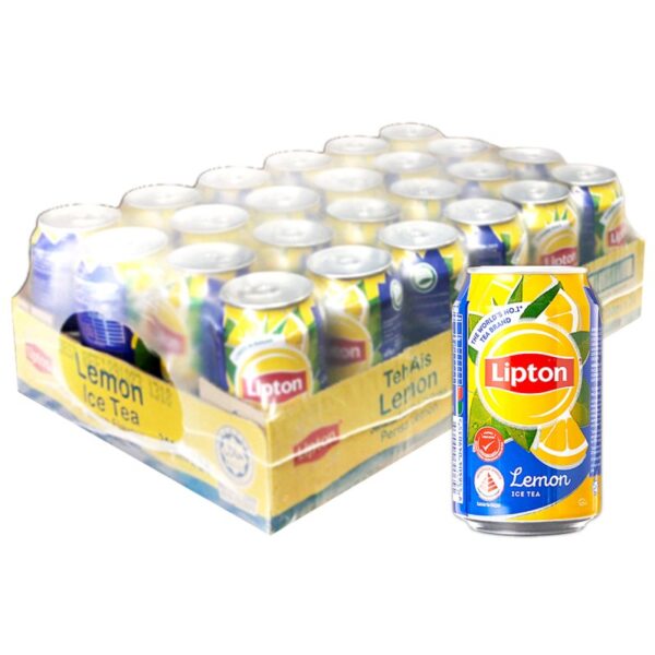 LIPTON TEH AIS LEMON TIN 24*300ML
