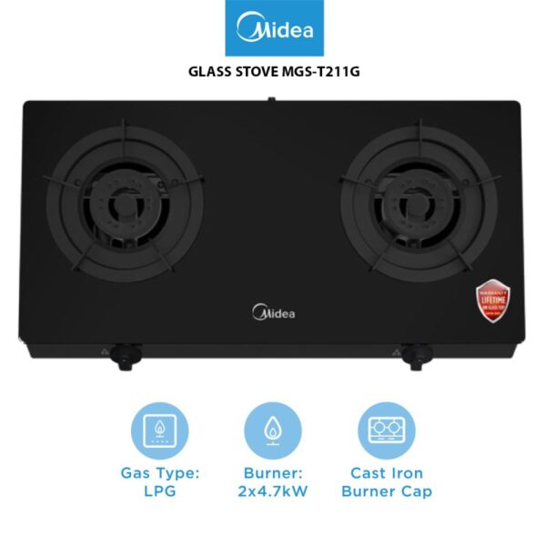 MIDEA GLASS STOVE MGS-T211G