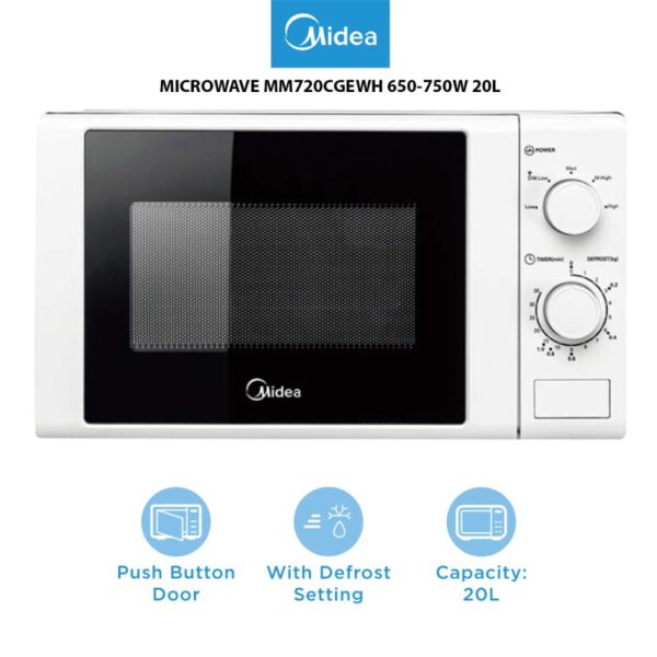 MIDEA MICROWAVE MM720CGEWH 650-750W 20L