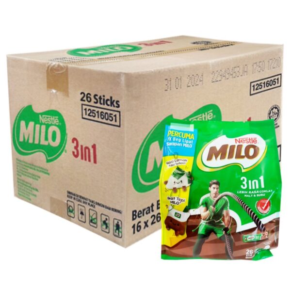 MILO 3DLM1 MNMN MALT COKLAT 16*26S*33G