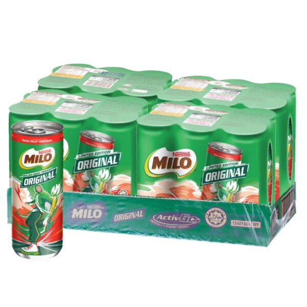 MILO ASLI MINUMAN MALT COKLAT 4*6*240ML