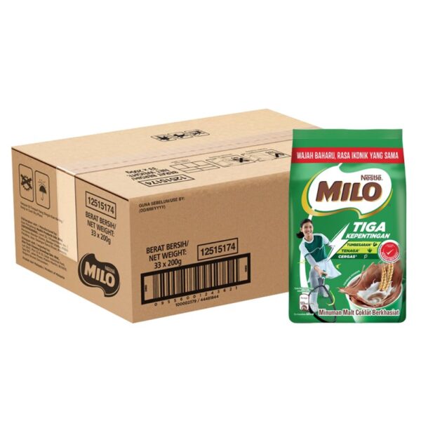 MILO MINUMAN MALT COKLAT 33*200G