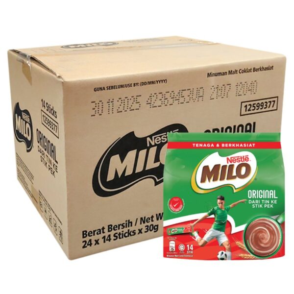 MILO STIK MINUMN MALT COKLAT 24*14S*30G