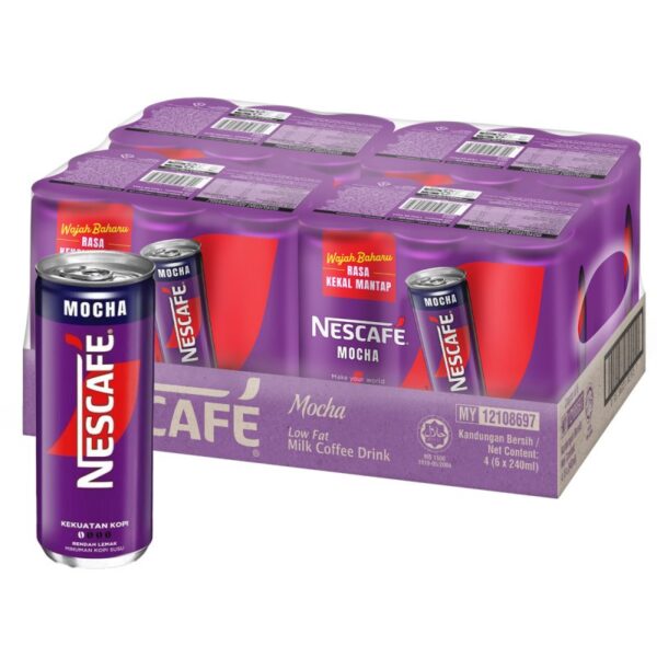 NESCAFE KOPI MOCHA TIN 4*6*240ML