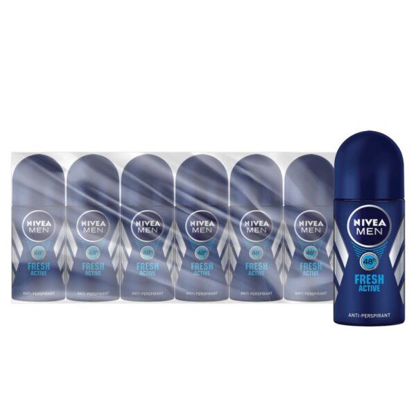 NIVEA MEN FRESH ACTIVE ROLL ON 6*50ML