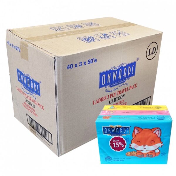ONWARDS ULTRA LEMBUT TISU MUKA 40*3*50S