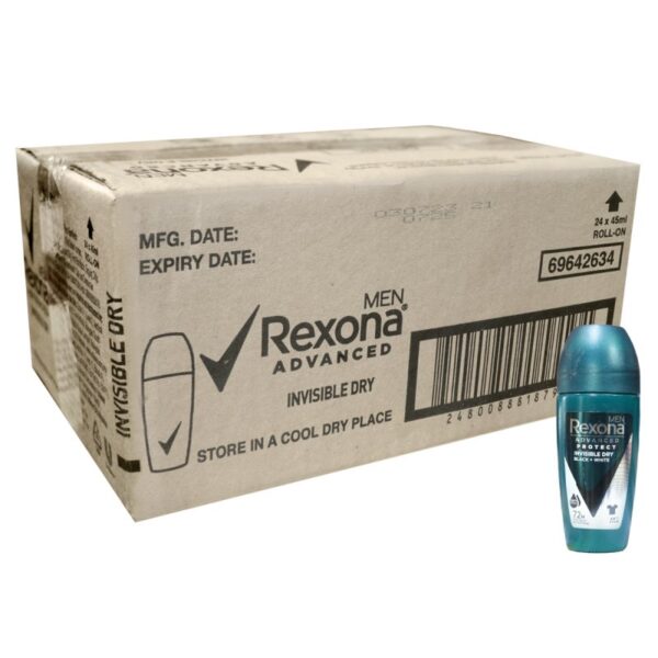 REXONA MEN INVISIBLE DRY ROLLON 24*45ML