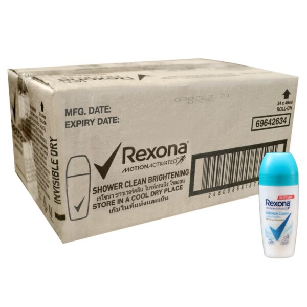 REXONA SHOWER CLEAN ROLL ON 24*45ML