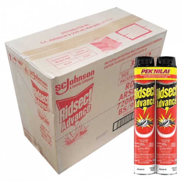 RIDSECT SEMBURAN NYAMUK 9*(2*720ML) TP