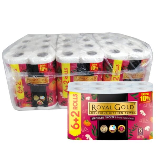 ROYAL GOLD TISU DAPUR 3*6+2 GULUNG