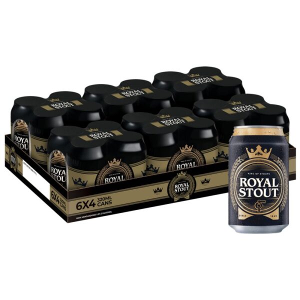 ROYAL STOUT BIR TIN 6*4*320ML