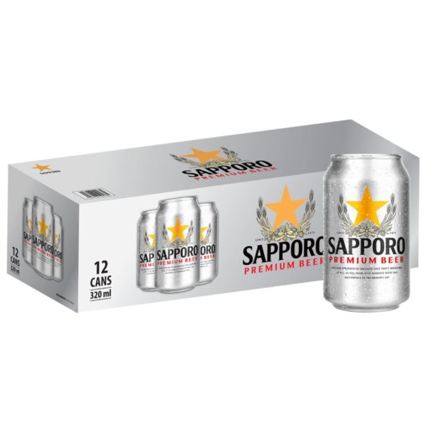 SAPPORO PREMIUM BIR TIN 3*4*320ML