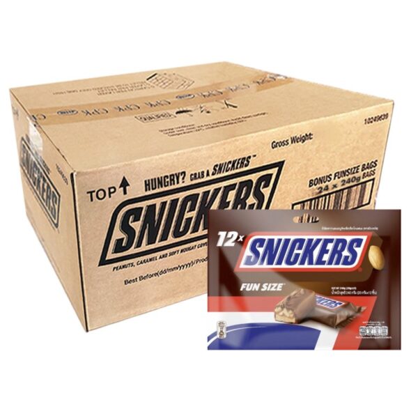 SNICKERS BAR COKLAT PEK CERIA 24*240G