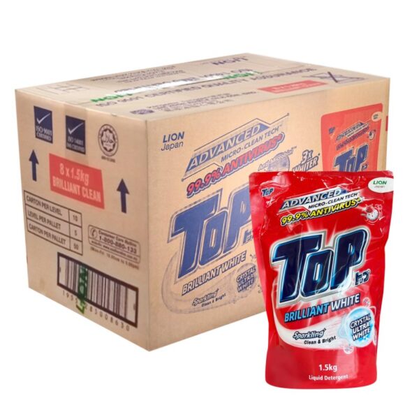 TOP PENCUCI PUTIH BERKILAU PEK 8*1.5KG