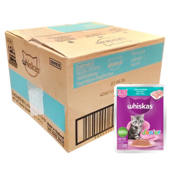 WHISKAS ANAK KUCING TUNA PEK 2*14*80G