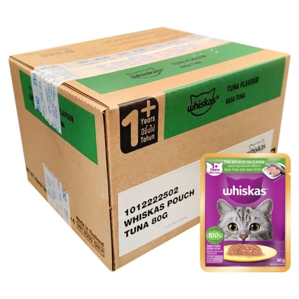 WHISKAS MKNN KUCING TUNA PEK 2*14*80G