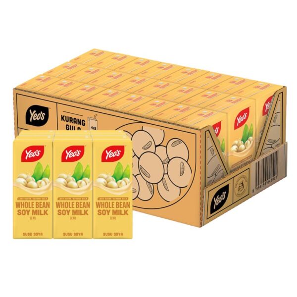 YEOS SUSU SOYA KURANG GULA 4*6*250ML